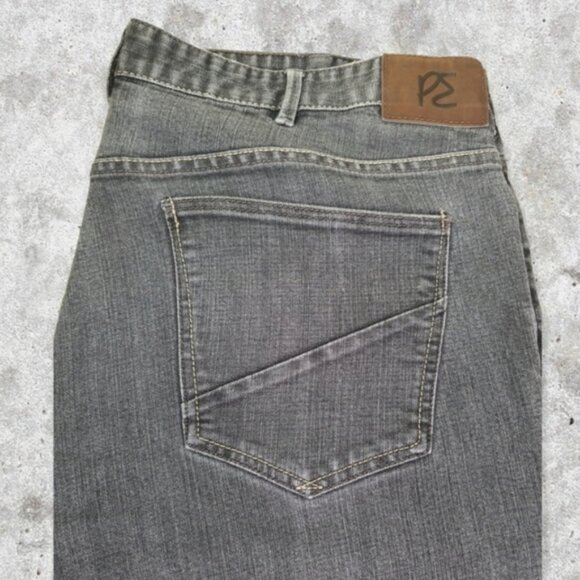 Perry Ellis Men's Jeans Size 40x32 Black Wash Straight Leg - Picture 4 of 6